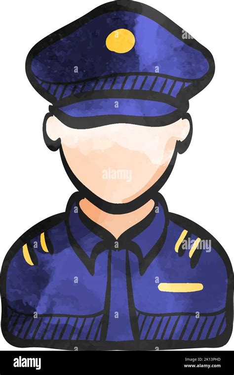 Pilot avatar icon in watercolor style Stock Vector Image & Art - Alamy