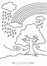 6 Weather Coloring Pages sketch template