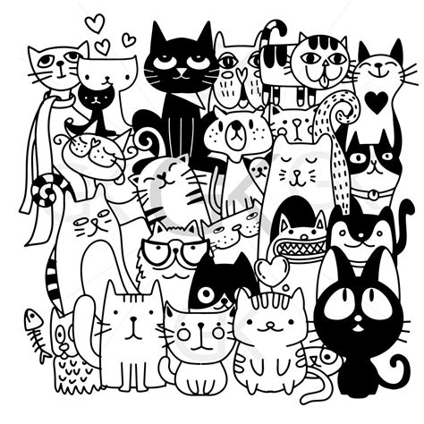 Cats SVG/ Cat Svg/ Kitten Svg/ Cute Cat Svg/ Cartoon Cat Svg/ - Etsy