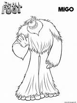 Smallfoot Migo Coloring page Printable sketch template