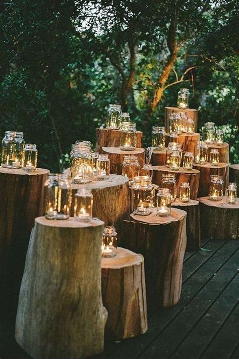 These Mason Jar Wedding DIY Projects Are Perfectly Rustic – Makeful | Romantic outdoor wedding ...