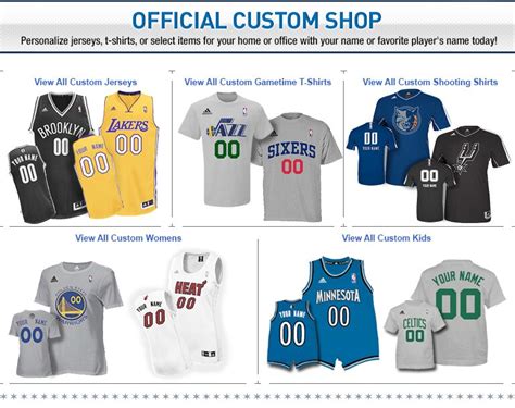 NBA Custom Shop - Buy NBA Custom Jerseys, Hats, Apparel & Gear from NBA ...