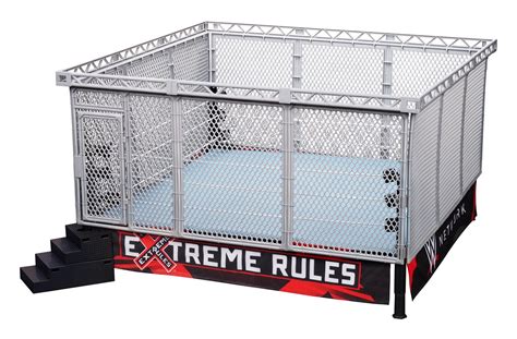 (All-in-One-Combo) WWE Authentic Scale Ring w/ Modern Day Steel Cage ...