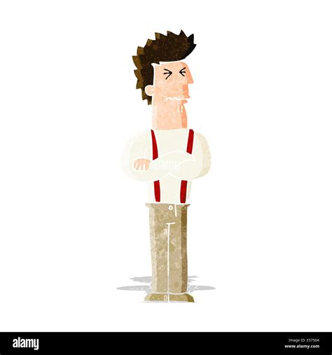 cartoon annoyed man Stock Vector Image & Art - Alamy