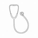 Stethoscope Coloring Page sketch template
