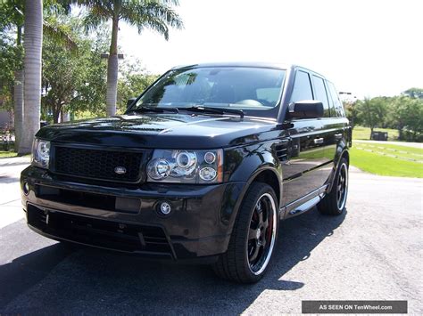 2009 Land Rover Ranger Rover Sport Supercharged Black On Black Custom 22 " Rims