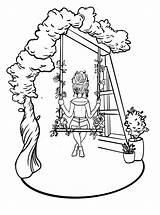 Swing Coloring Pages Free Online For Kids sketch template