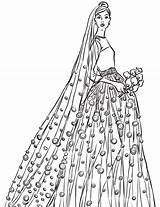 Bride Coloring Page sketch template