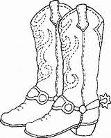 Western Cowboy Boots Coloring Pages sketch template