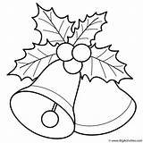Wreath Bells Christmas Coloring Page Pages sketch template