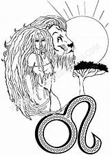 Adult Coloring Book Printable PDF Leo Zodiac Sign  Etsy sketch template
