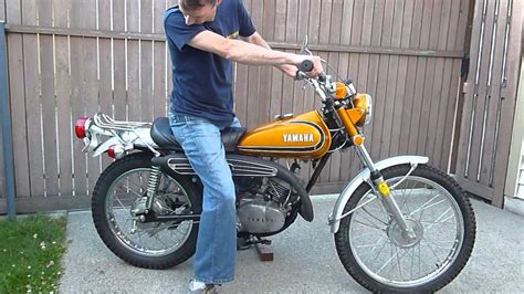 1973 Yamaha CT3 175 Enduro first start up in 30 years. - YouTube