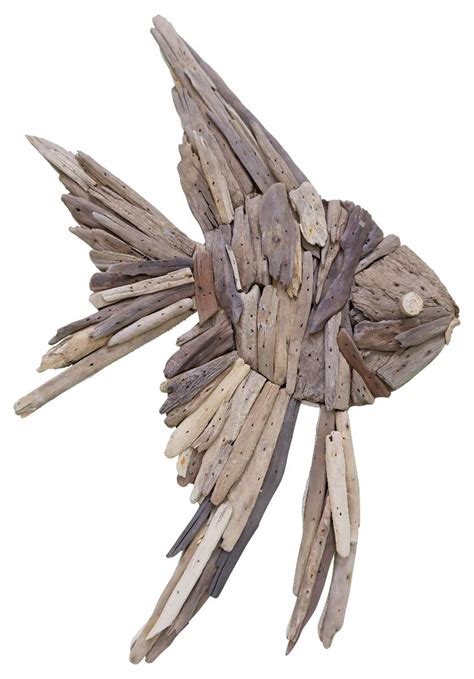 Driftwood Angel Fish Wall Art