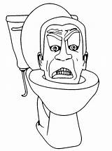 Skibidi Toilet coloring Pages  ColoringLib sketch template