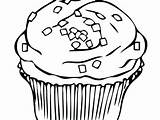 Muffin Coloring Page At GetDrawings  Free Download sketch template