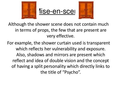 Psycho shower scene analysis