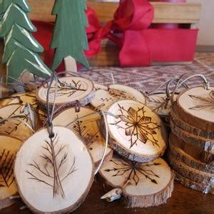 12 Rustic Wood Christmas Tree Ornaments - Etsy