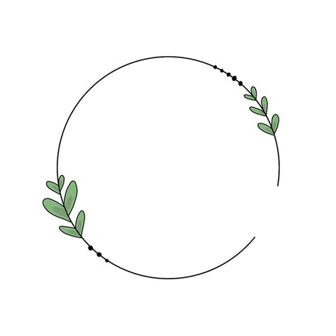 Download Frame, Circle, Leaves. Royalty-Free Stock Illustration Image ...