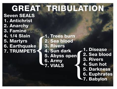 GREAT TRIBULATION JUDGMENTS | Revelation bible study, Revelation bible, Bible facts