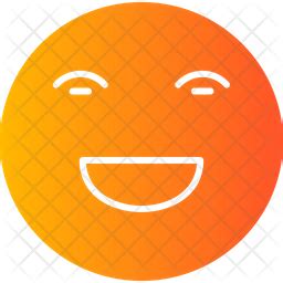 Happy Face Emoji Icon - Download in Gradient Style