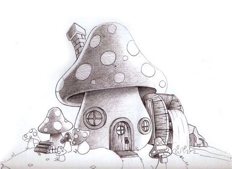 House Drawing Ideas Mushroom - Mushroom Houses | Dale Sylvia