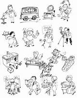 Pictures Of Occupations  Coloring Home sketch template