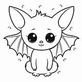 Bat Outline Coloring Page Free Printable Pages For Kids  sketch template