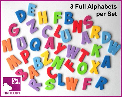 Complete Alphabet Set Colorful- Loose Letters Only ...