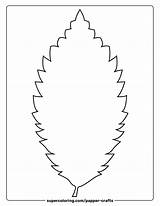 Elm Leaf Template  Free Printable Papercraft Templates sketch template