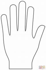 Hands Coloring Hand Clipart Printable Handprint Outline Praying Color  sketch template