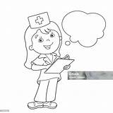 Coloring Page Outline Of Cartoon Doctor Stock Illustration  Download sketch template