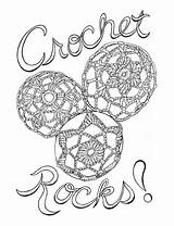 Crochet Rocks Coloring Page sketch template