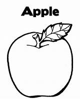 Apple Fruit Coloring Pages sketch template