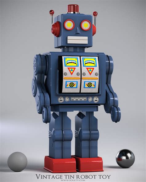 3D Character Artist - Adam Sacco - Vintage robot toy