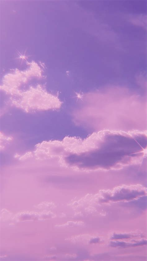 Cloud Pastel Purple Aesthetic Wallpaper - joicefglopes