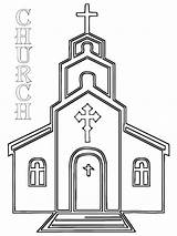 Church Coloring Pages sketch template