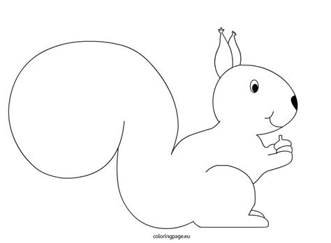 Squirrel Cut Out Template