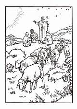 Shepherds Watching Their Flocks  иблейские поделки Раскраски Вертеп sketch template