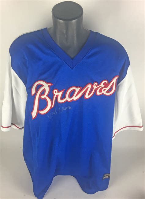 Lot Detail - Hank Aaron Signed Atlanta Braves Jersey (JSA)