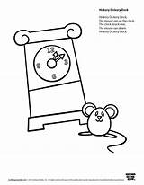 5 Best Images Of Hickory Dickory Dock Coloring Pages Printable  sketch template