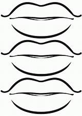 Coloring Lips Pages Lip Mouth Clipart Colouring Cliparts Clipartbest  sketch template