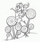 Candyland Coloring Page sketch template