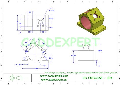 SOLIDWORKS 3D DRAWING FOR PRACTICE PDF - Technical Design