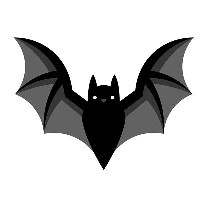 Cartoon Bat Emoji Isolated On White Background Stock Illustration - Download Image Now - iStock