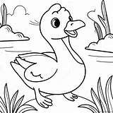 Goose Coloring Page 19342 15276 sketch template