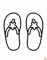 Printable Flip Flop Coloring Pages Free For Kids And Adults sketch template