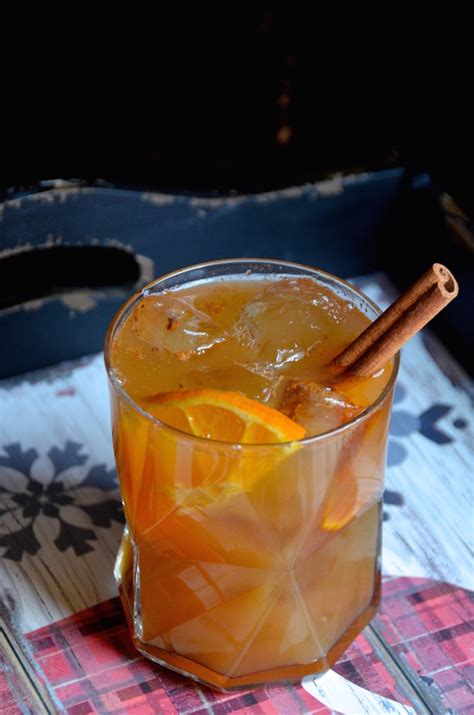 Spiced Apple Cider Rum Punch Cocktail - Always Order Dessert