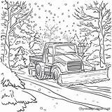 Snow Plow Truck Coloring Pages  Free & Printable sketch template