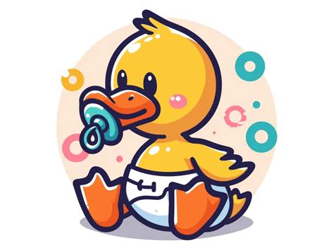 Baby Duck Logo Template PNG vector in SVG, PDF, AI, CDR format