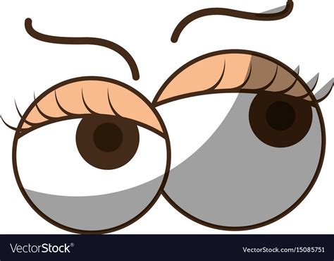 Crazy cartoon eyes Royalty Free Vector Image - VectorStock